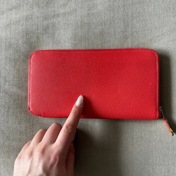☀️Hermès☀️Silk'In Classic Epsom Long Wallet Rose Jaipur Astrologie Nouvelle